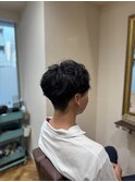 ナチュラルパーマメンズツーブロック浜松町