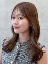 オーブ ヘアー シロンス 札幌元町店(AUBE HAIR silence) 20代・30代_抜け感前髪×くびれレイヤー