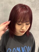 ガーデントウキョウ(GARDEN Tokyo)&nbsp;チェリーレッド/ミディアムレイヤー/ケアブリーチダブルカラー