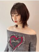 くびれヘア/顔周り/韓国/カラー/レイヤーカット/前髪/錦糸町ボブ