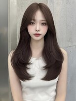 ユーフォリア 銀座(Euphoria)&nbsp;韓国/小顔/黒髪/ココアベージュ/銀座/レイヤーカット