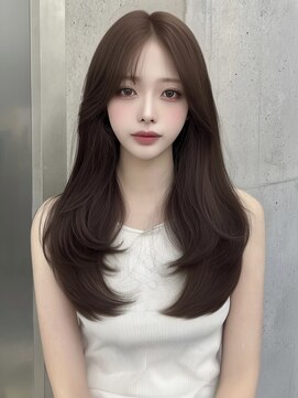 ユーフォリア 銀座(Euphoria) 韓国/小顔/黒髪/ココアベージュ/銀座/レイヤーカット