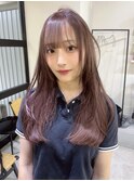 クラゲヘアー/小顔に見せるヘア/ココアベージュ/栄
