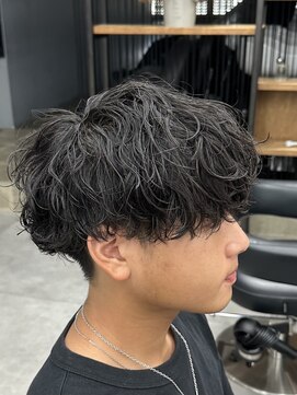 オーバルバイアピッシュ(OVARL by apish) シャドウパーマ/メンズパーマ波巻きシャドウラウンドマッシュ