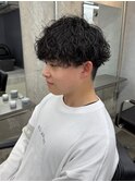 波巻きパーマ