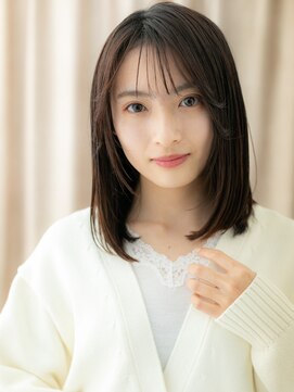 カバーヘア ブリス 戸田公園西口店(COVER HAIR bliss) エンドカラーシャギーカット黒髪レイヤーボブディX戸田公園30代