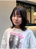 イメチェン/ピンクベージュ/アンブレラカラー/前髪/武蔵小杉
