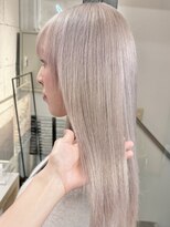 プネル(punel) 原宿/ホワイトグレーベージュミルクティーケアブリーチ2回
