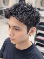 ルノン フィージュ(LUNON fieju)&nbsp;ダークパープルナチュラルショートミルクブラウンダウンバング