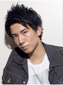アッシュカラー ナチュラル2ブロック無造作ショート 下総中山