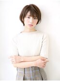 【富雄nao*c】ベージュカラー☆大人かわいい丸みショートヘア