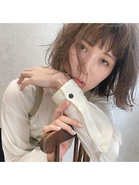 エンバイフラワー(enn by flower) 切りっぱなしウェーブボブ