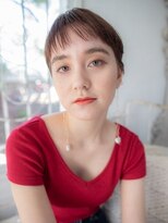 ディバイン ティエドゥール お花茶屋(divine tiedeur)&nbsp;ショートバングスタイル