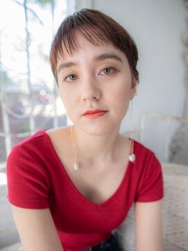 ディバイン ティエドゥール お花茶屋(divine tiedeur) ショートバングスタイル