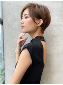 前髪長め大人ショート20代30代40代【AIN.表参道】川原大地