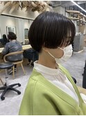 中川陽南子【刈り上げマッシュショート オリーブグレージュ】