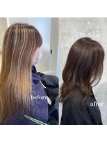 フランヘア 箱崎店(Flan hair)&nbsp;ハイライト&オイルカラー
