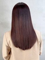 アイティーバイアルバム 松戸店(IT by ALBUM) 艶ピンクブラウン_グレージュカラーボブウルフ_ba400951