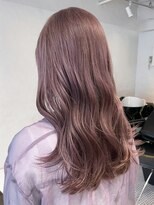 アイティーバイアルバム 八王子店(IT by ALBUM)&nbsp;ペールピンク_グレージュカラーボブウルフ_ba404391