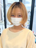 アルバム 池袋(ALBUM) ミニボブウルフ_グレージュカラーボブウルフ_ba423561