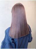 ピンクベージュ_チェリーブラウンフェミニンロング_ba380743