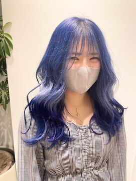 ステア ケース(stair case) 韓国風ブルーグラデーションカラー