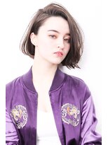 モニカ 西宮北口(Monica)&nbsp;前下がりボブ・  内巻きワンカール・  ボブショート・暗髪