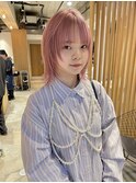 ピンクヘア、ケアブリーチ(KENJI)