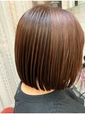 髪質改善　プレミアムカラー　オレンジブラウン　美髪@田代2/12