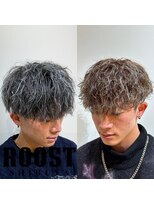 ルースト 渋谷店(ROOST)&nbsp;マッシュ×ホワイトハイライトorブラウンハイライト