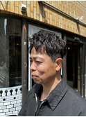 爽やかアップバングショート