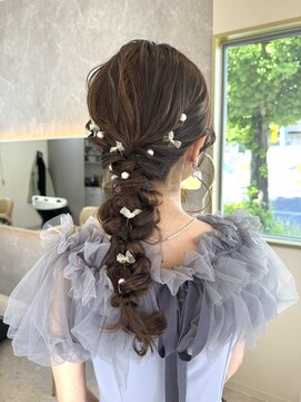 フローラ(FLORA) 編みおろしアレンジ