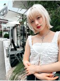 【Lloyd 大宮】ホワイトブロンド×くびれボブ