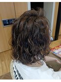 自宅で短時間簡単セット!パーマウェーブスタイル