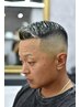 フェードカット顔剃りなしの場合
