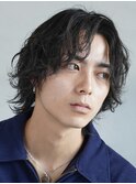 心斎橋波巻きパーマスパイラルパーマツイストパーマウルフ30代●