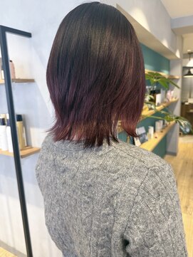 エミス バイ メルト 吉祥寺(emis by melt) 【堀惠】レイヤーボブ暖色ピンクカラーレッドカラー吉祥寺