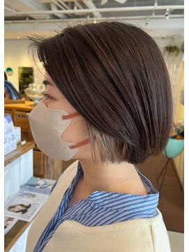 ミスト(mist) 〔mist：yoko〕イヤリングカラー/シルバーグレー/耳かけボブ#297