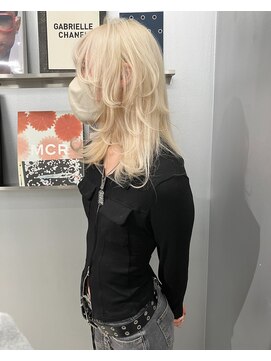 ペレ 梅田(PELE) ホワイトグレージュ/デジタルパーマ/チェリーブラウン/梅田