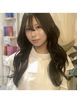 エストアール フクオカ 福岡博多店(est-r. Fukuoka) ロングレイヤー/オリーブベージュ/ヨシンモリ/韓国ヘア/博多