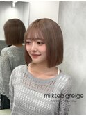 15954ブリーチ＆ダブルカラーナチュラルブラウンパールベージュ