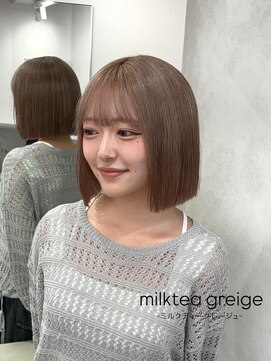 ベレーザ 渋谷(BELEZA) 15954ブリーチ&ダブルカラーナチュラルブラウンパールベージュ