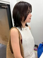 シーン(SCENE)&nbsp;レイヤーカット 顔周りカット アッシュブラウン 髪質改善 20代