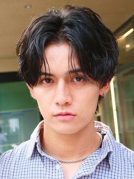 エルマーク 堺東(L-MARK) センターパート/波巻きパーマ/スパイラルパーマ/men's