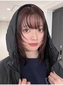 小顔ミディアムレイヤーカットNuage'表参道似合わせカットカラー