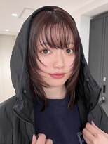 ニュアージュ 表参道 南青山(Nuage’) 小顔ミディアムレイヤーカットNuage'表参道似合わせカットカラー