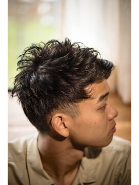 MEN'S  HAIR  フェザーツーブロック