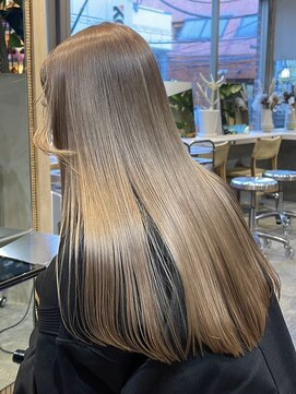 サンクマーケット 渋谷(cinq MARKET) 渋谷ケアブリーチカラーオリーブベージュミルクティーベージュ◆