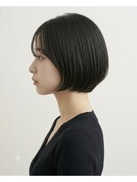 エルシー 江坂店(Lc)&nbsp;ミニボブ/大阪吹田江坂/ブルーブラック/黒髪ボブ