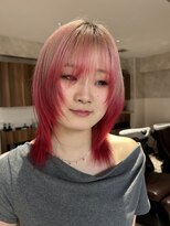 フェイス 石川町 (FACE)&nbsp;ブリーチで楽しむ♪ピンクからレッドへ繋がるルーツカラー